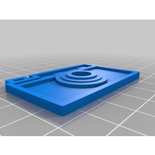 Byr Eski Moda Kamera Anahtarlığı (Plastik Aparattır!!!) 3D