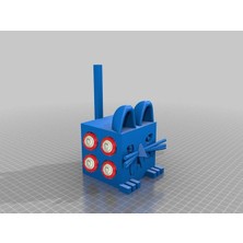 Byr 4x Bebek Mignon Pil Kutusu Kedi (Sadece Plastik Aparattır!!!) 3D