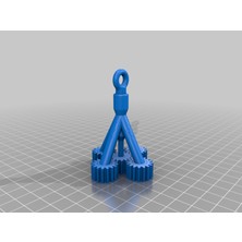 Byr Orbital Spinner Fidget Oyuncak (Dört Kol) (Plastik Aparattır!!!) 3D