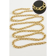 6 mm Düz Sarı Renkli Çelik Zincir 1 Metre