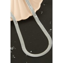 Lüx Italyan Çelik Zincir Kolye 45CM