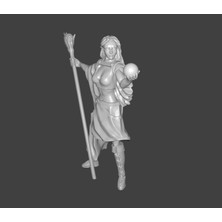 Byr Elf Büyücüsü Minyatür (Plastik Aparattır!!!) 3D