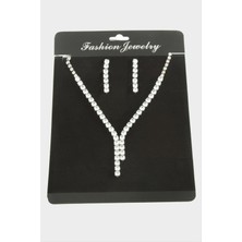 Tamtur Zirkon Taşlı Lüks Set Kolye 5 mm