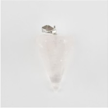 Pembe Kuvars Pandül Doğaltaş Kolye Ucu