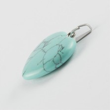 2 cm Kalp Figürü Turkuaz Doğaltaş