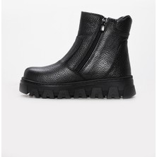 Fast Step Hakiki Deri Kürklü  Erkek Çocuk Klasik Bot 770KXA107