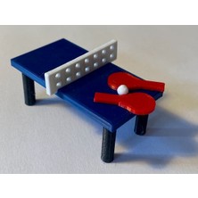 Byr Masa Tenisi Seti Minyatür Ping Pong Masa Tenisi (Sadece Plastik Aparattır!!!) 3D