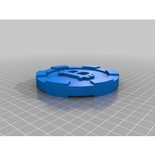 Byr Bitcoin Modeli (100MM x 100MM) (Sadece Plastik Aparattır!!!) 3D