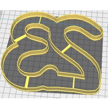 Byr Çerez Kesici "23" (Sadece Plastik Aparattır!!!) 3D