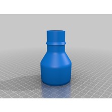 Byr Vakum Adaptörü - Küçük Atölye Vac'ından Dewalt DW745 Kompakt Masa Testeresine (Sadece Plastik Aparattır!!!) 3D