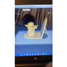 Byr Bebek Yoda Telefon Tutucusu (Sadece Plastik Aparattır!!!) 3D