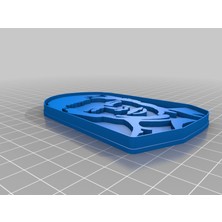 Byr Brad Pitt Kurabiye Kesici (Sadece Plastik Aparattır!!!) 3D