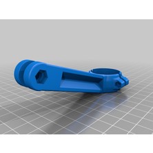 Byr Garmin Virb / Elite 27,2 mm x 17° Sele Direği Montajı (Sadece Plastik Aparattır!!!) 3D