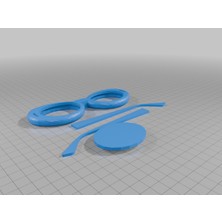 Byr Kurt Cobain Güneş Gözlüğü (Lens Yok) (Plastik Aparattır!!!) 3D