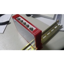 Byr 5 Portlu Ethernet Anahtarı Için 35MM Din Raylı Kasa (Plastik Aparattır!!!) 3D