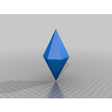 Byr Sims Plumbob Anahtarlık (Sadece Plastik Aparattır!!!) 3D