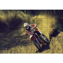 Cakapuzzle  Motokros Spin 120 Parça Puzzle Yapboz Mdf (Ahşap)