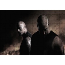 Cakapuzzle  Dwayne Johnson ve Vin Diesel 120 Parça Puzzle Yapboz Mdf (Ahşap)