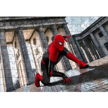 Cakapuzzle  Spiderman Sütunlar Arasında 120 Parça Puzzle Yapboz Mdf (Ahşap)