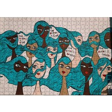 Cakapuzzle Kadınlar Okyanus Propagandası 500 Parça Puzzle Yapboz Mdf (Ahşap)