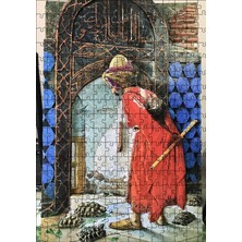 Cakapuzzle Kaplumbağa Terbiyecisi Osman Hamdi Bey 255 Parça Puzzle Yapboz Mdf (Ahşap)