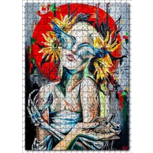 Cakapuzzle Terazi Burcu Gerçeküstü Resim Sanatı 120 Parça Puzzle Yapboz Mdf (Ahşap)