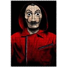 Cakapuzzle La Casa De Papel Dali Maskeli Karakter 120 Parça Puzzle Yapboz Mdf (Ahşap)