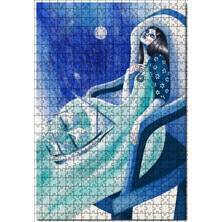 Cakapuzzle Kadın Eteğinde Yelkenli Gemi Illütirasyon  120 Parça Puzzle Yapboz Mdf (Ahşap)