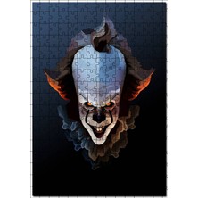 Cakapuzzle Pennywise Cadılar Bayramı Görseli 255 Parça Puzzle Yapboz Mdf (Ahşap)