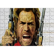 Cakapuzzle Clint Eastwood Angry 120 Parça Puzzle Yapboz Mdf (Ahşap)