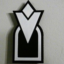 Byr Skyrim Tarzı Kapı Görev Plakası (Manuel 2 Renkli Versiyon) (Sadece Plastik Aparattır!!!) 3D