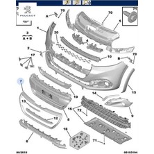Tampon Çitasi Krom 208 Y.m Peugeot    Peugeot 1613485480