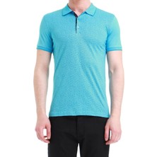 Efor TS 736 Slim Fit Turkuaz Spor T-Shirt