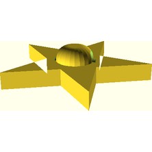 Byr 12 Pentagramın Süsü (Sadece Plastik Aparattır!!!) 3D