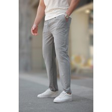Gri Regular Fit Erkek Pantolon E6572