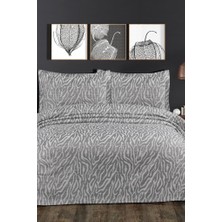 Nora Çift Kişilik Yatak Örtüsü 230X240 cm Gri