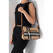 Silver Polo Silver & Polo Bej - Taba SP818 Kadın Çapraz Çanta