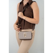 Silver & Polo Kahve Sarı - Kahve SP1078 Kadın Çapraz Çanta