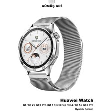 Huawei Watch 4 / 4 Pro / 3 Pro Uyumlu Hasır Metal Kordon Kayış (22MM)