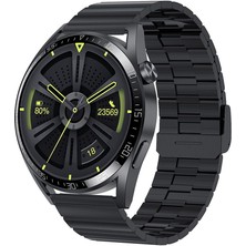 Huawei Watch Ultimate Okyanus Mavisi Uyumlu Bambu Metal Kordon Kayış (22MM)