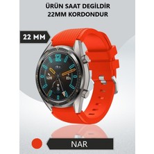 Huawei Watch Ultimate Uyumlu Çizgi Desenli Silikon Kordon Kayış (22MM)