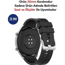 Huawei Watch Gt2 Gt3 42MM Uyumlu 20MM Silikon Yumuşak Doku Desenli Kordon