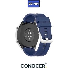 Huawei Watch Gt Runner Uyumlu Yumuşak Silikon Desenli Kordon Kayış (22MM)