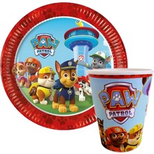 Parti Adresi Paw Patrol Karton Tabak - Bardak Set