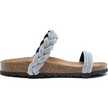 K14377 Kifidis Soft Step Kadın Taşlı Mantar Terlik 36-41