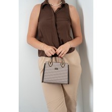 Silver & Polo Kahve Sarı - Kahve SP1133 Kadın El Çantası