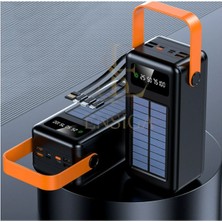 Ensiga Solar 80.000 Mah Hızlı Şarj Powerbank LED Ekran Göstergeli Işıklı Batarya Şarj Aleti