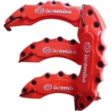 Brembo Uyumlu Kaliper Kapağı 4'lü Set – Sportif ve Dayanıklı Tasarım (Turuncu)