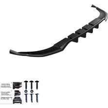 Audı Q8 S-Line Mk1 2018-2023 Uyumlu Arka Orta Difüzör (2 Parça)