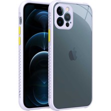 iPhone 12 Pro Kılıf ​​ecrz Kaff Kapak-Mor